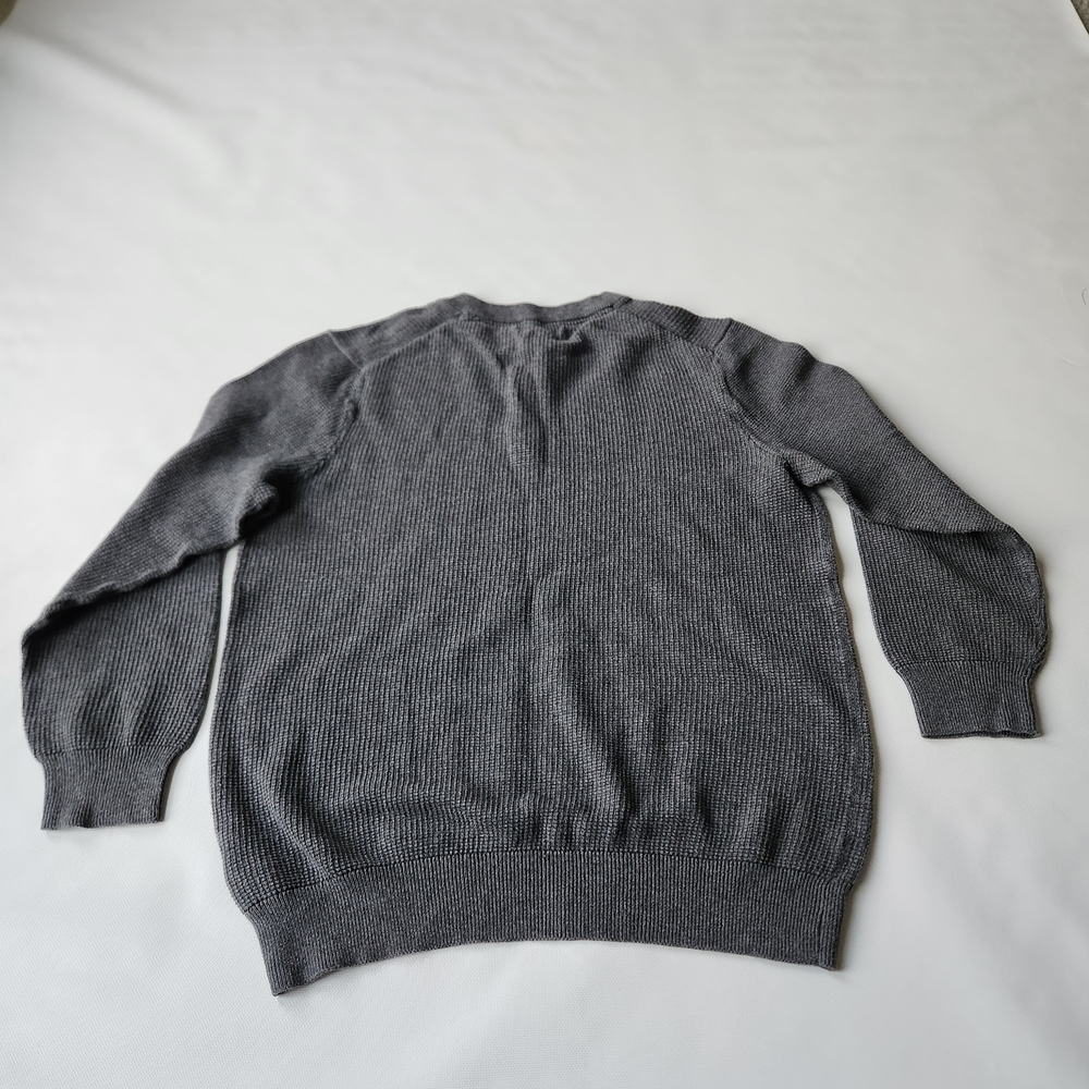 William Rast Shirt Womens Gray Longsleeve Henley Solid Waffle Knit - Picture 6 of 9